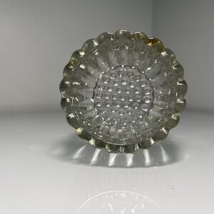 Vtg Jeannette Glass National Spooner Mustard Pot Candle Holder Hobnail‎ Spooner